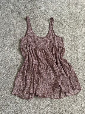 Urban Outfitters Mauve Floral Romper